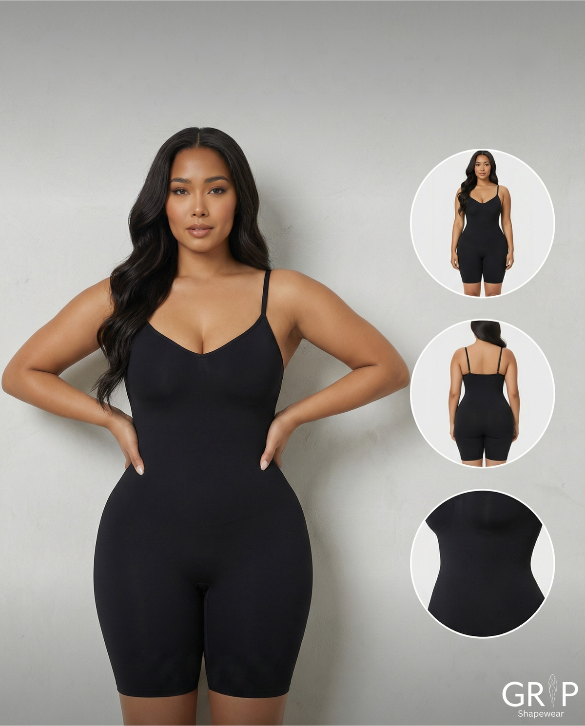 Seamless Grip    Mid-Thigh Bodysuit