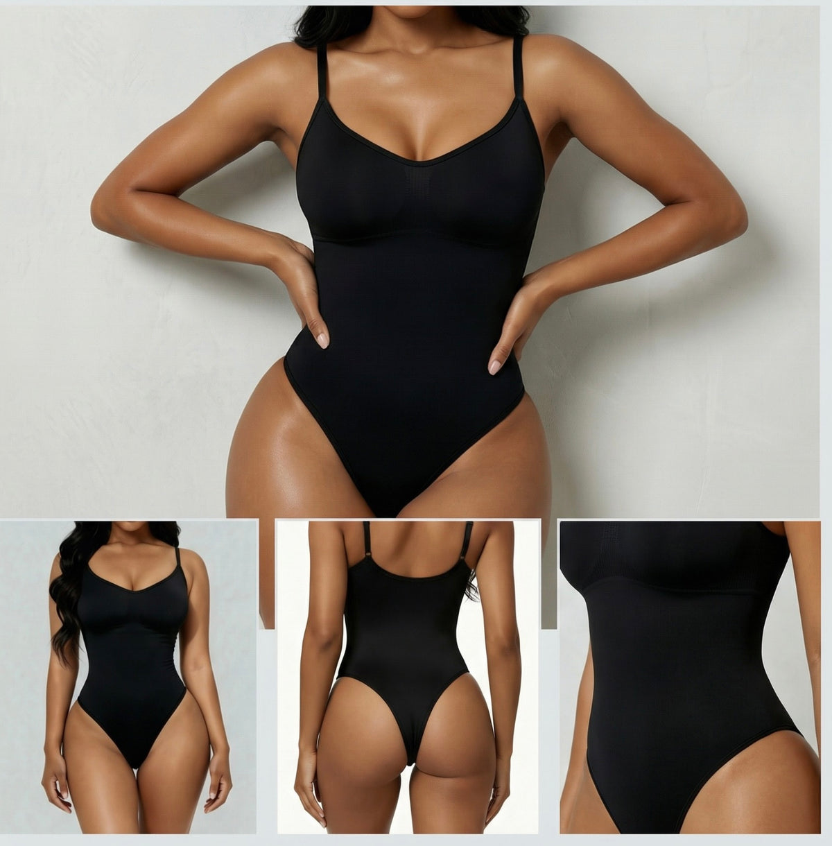 Seamless Grip     Thong BodySuit